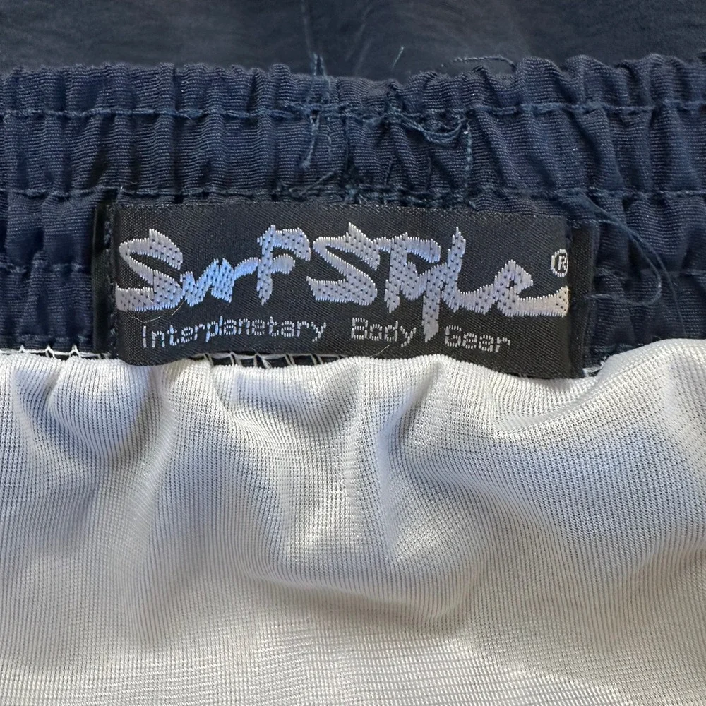Surf Style‎ Shorts Large Body Gear Navy Blue Swim Trunks Mens Board Shorts Lined
